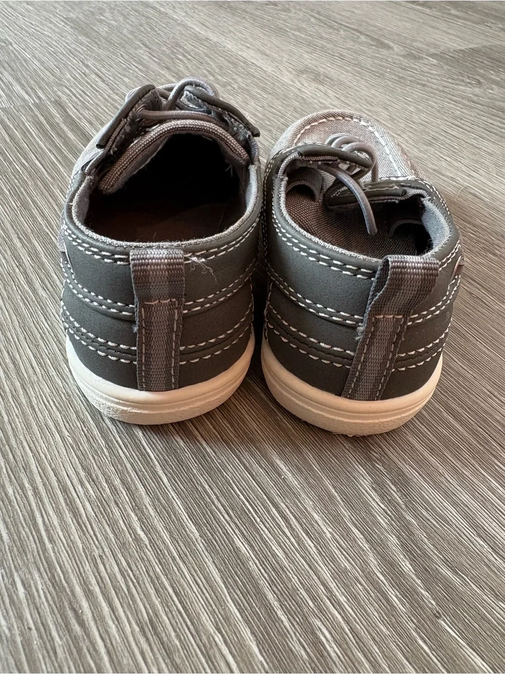The Children's Place Gray Canvas Lace-Up Boat Shoes
